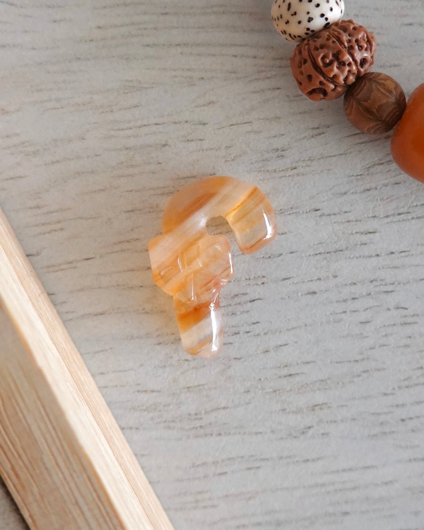 Strippy Toffee Agate Candy Cane Charm | 19th December 2024 Instagram Stories Claim - Crystal Department